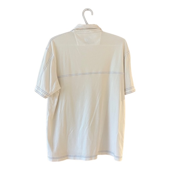 Bugatchi Mens Medium White Polo Shirt - Picture 2 of 2